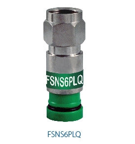 Belden FSNS6PLQ-25 | Video Connector, Male Plug, F, Green, 75 Ohm, Compression