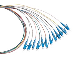 Belden FTSST900PR12 | Fx Field-Termination Pigtail, Os2, St, Tight Buffered, Rainbow 12Pk, 2M