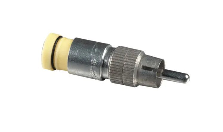 Belden SNS1P6RMY | Snap-N-Seal RCA Male Connector, LRC Drop