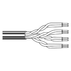 Belden 1701LC 0091000 | Multi-Conductor - Enhanced Category 5e Bonded-Pair Cable 4-Pair U/UTP LC Reel White