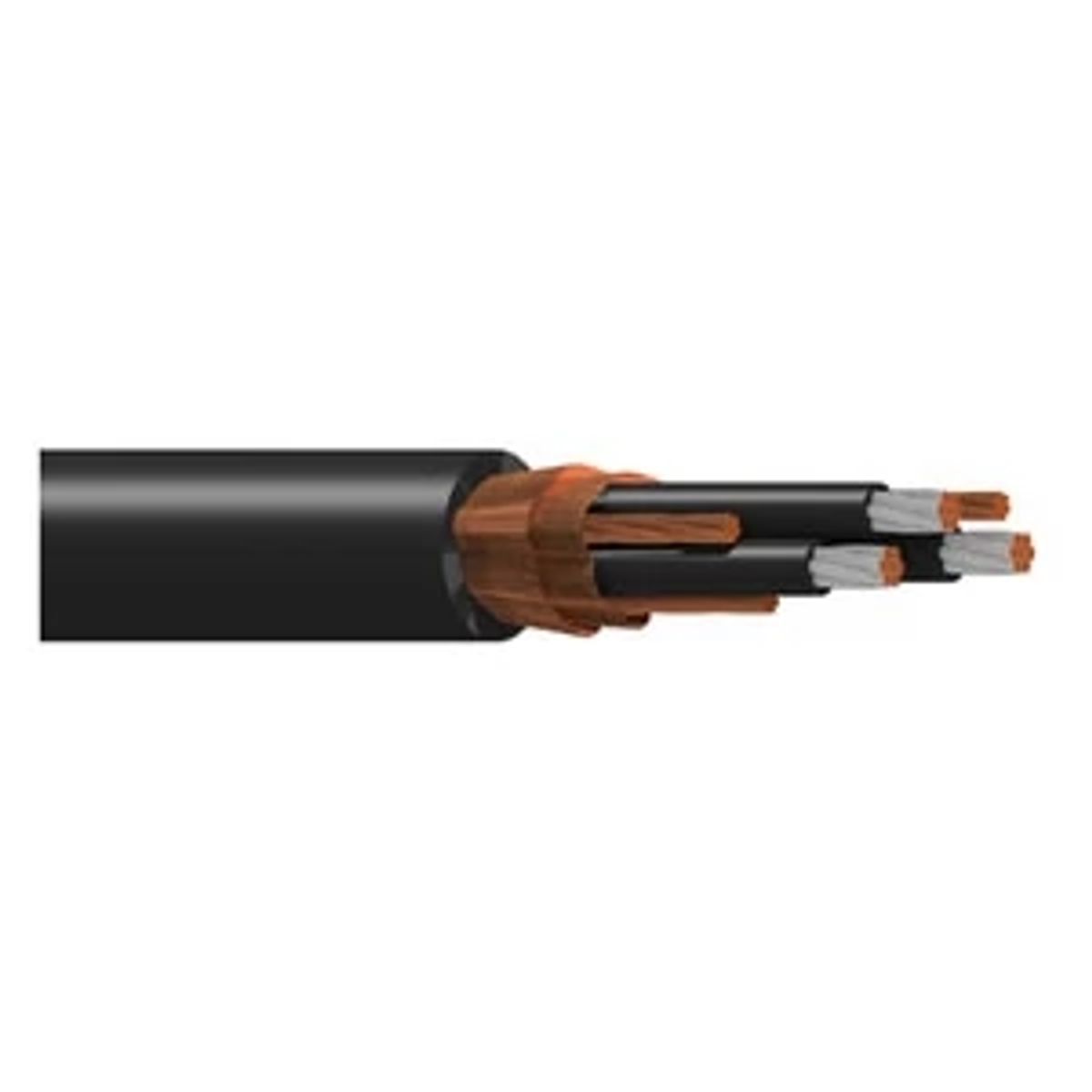 Belden 29532 0101500 | Multi-Conductor Cable, PVC, 3-Conductor, 4/0 AWG Stranded, Tinned Copper, 600V, Non-Plenum, Black, 1500 m