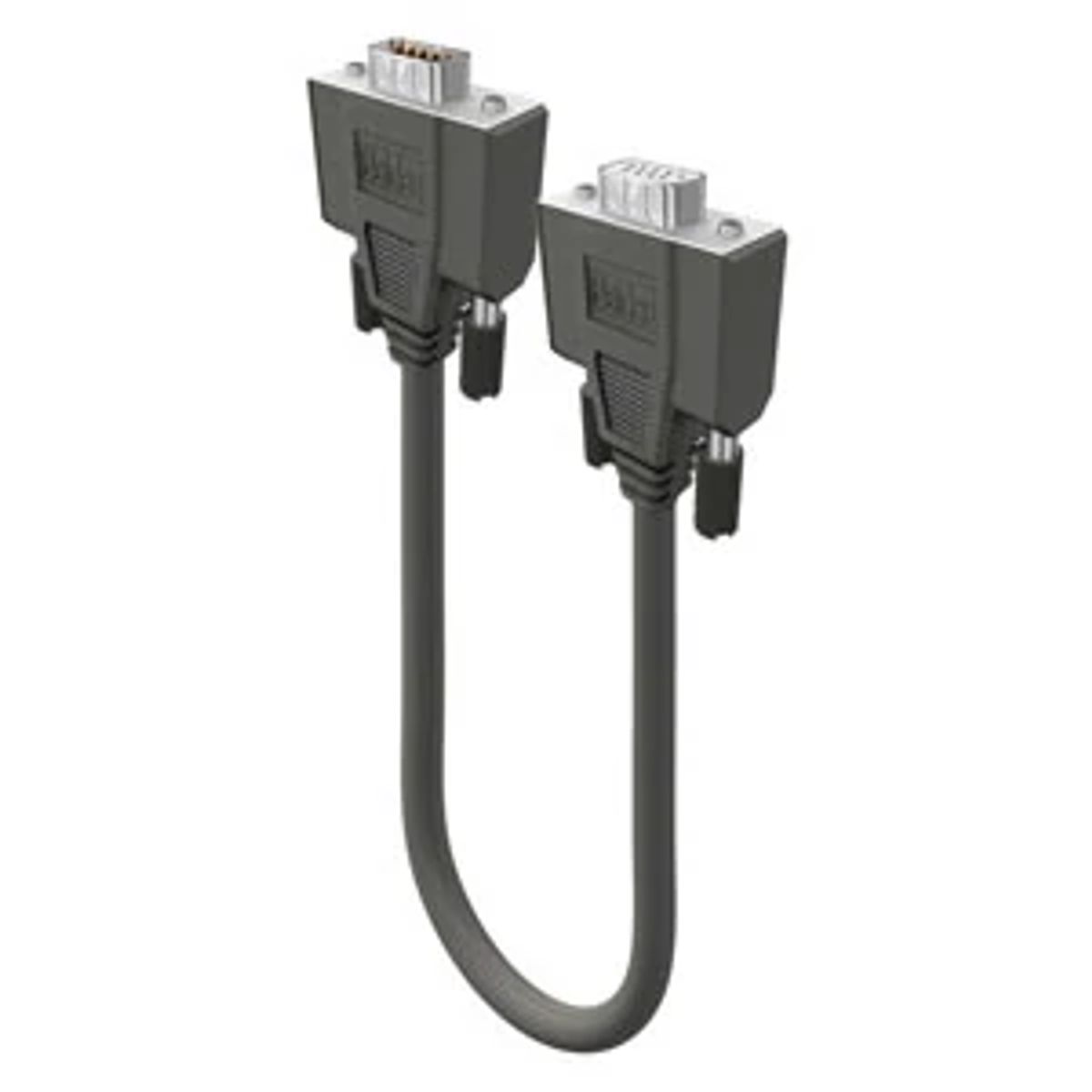 Belden 49907A 060S2 | D-Subminiature Assembly, PVC, Tinned Copper, 24 AWG, D-Sub 9 Male to D-Sub 9 Female, 8-Conductor, Non-Plenum, Chrome, 25 ft.