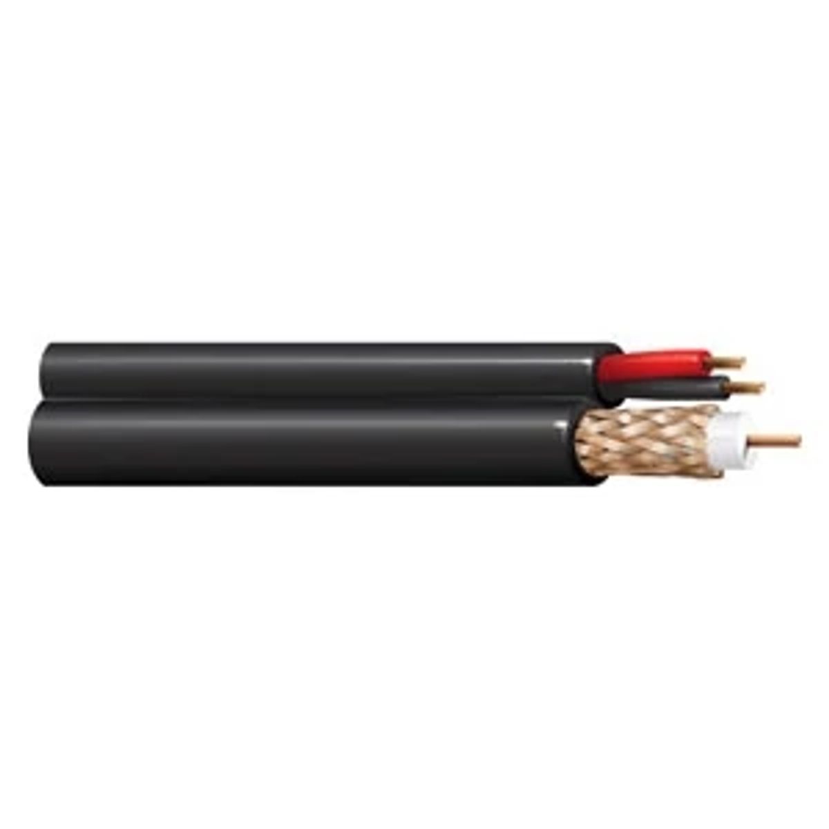 Belden 539945 0091000 | 539945 Series, Video Cable, PVC, 18 AWG, Polyethylene/Polypropylene Insulation, 3-Conductor, White, 1000 ft. Reel