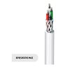 Belden 83321E 009500 | Shielded Multiconductor Cable, Tetrafluoroethylene, 2-Conductor, 18 AWG, Stranded
