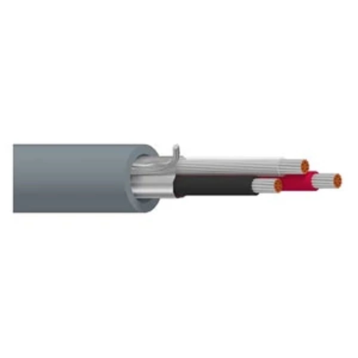 Belden 8771 060U1000 | Multi-Conductor Cable, Polyethylene, 22 AWG, 3-Conductor, 300V, Non-Plenum, Chrome, 1000 ft.