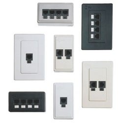 Belden AX100390 | Bix Dvo Workstation Outlet Box, 2-Port, Surface Mount, Cat 5E, 1.5A, 2" Width X 1.25" Depth X 3.5" Height, Grey