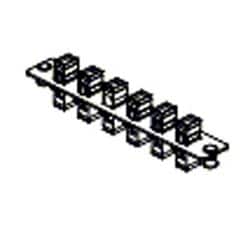 Belden AX101115 | Fiber Panel, Commercial, 6 Mt-Rj Fo Adapter Strip, Loaded Single Density Mm/Sm, Fiberexpress Black