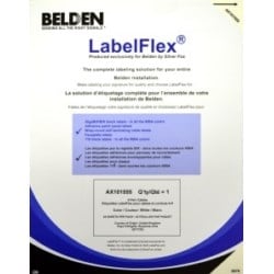 Belden AX101555 | Label, Polyester, White, 1.50 L x 0.98 W in.