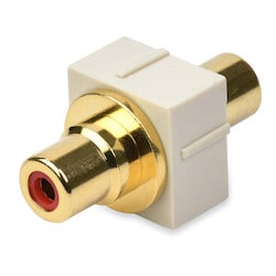 Belden AX101832 | Coax Insert, Commercial, MDVO MULTIMEDIA MODULE Jacket, RCA FEEDTHRU, Red INSERT