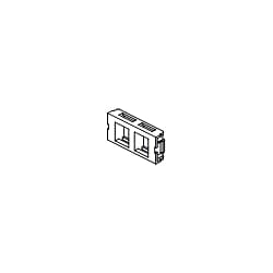 Belden ENT AX102411 | Panels - Mediaflex Keyconnect Style Insert 2-port, Flush White