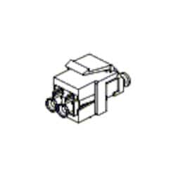 Belden AX102415 | Fiber Panel, Commercial, 2-F Module Multimode, Keyconnect Lc Duplex, Almond