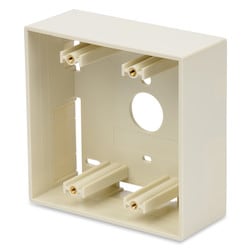 Belden AX104131 | KEYCONNECT BACK BOX, SURFACE MT 1.89IN’ DOUBLE GANG, WHITE