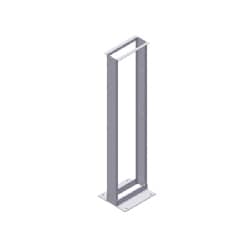 Belden BHRR6194 | Aluminum 2 Post Knockdown 84" Relay Rack, 12-24 Tapped Double Sided, 6" Channel.