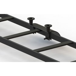 Belden BLRRD101-11B | Cable Runway Radius Drop, Powder Coat Finish, Black, 5 in. W