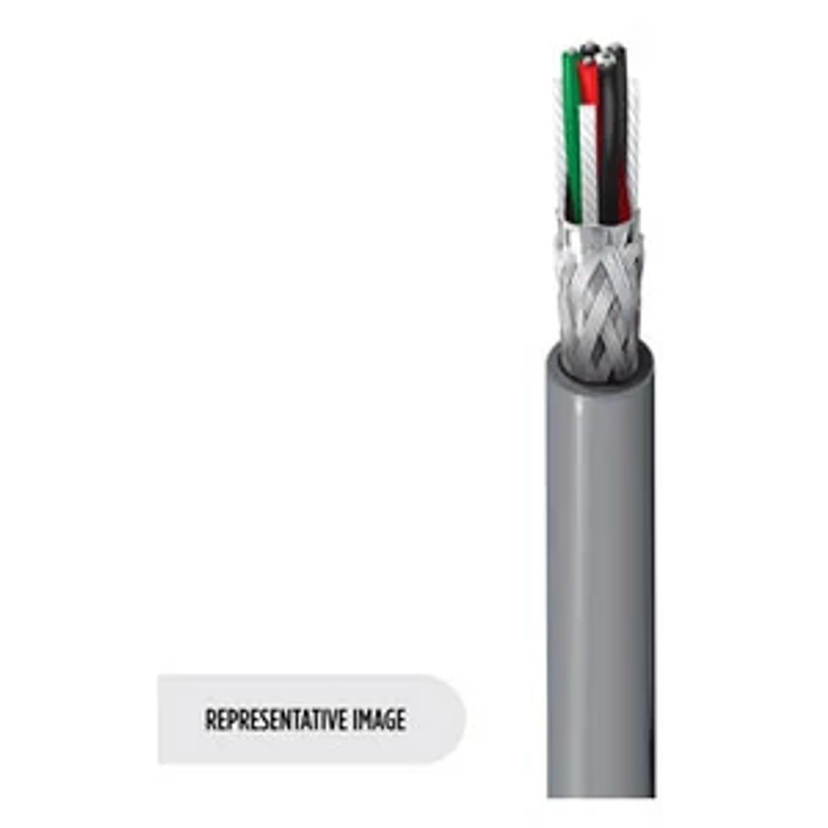 Belden 8103 060500 | 8103 Series, Multi-Conductor Cable, Polyvinyl Chloride, 24 AWG, 300V, 500 ft., Chrome
