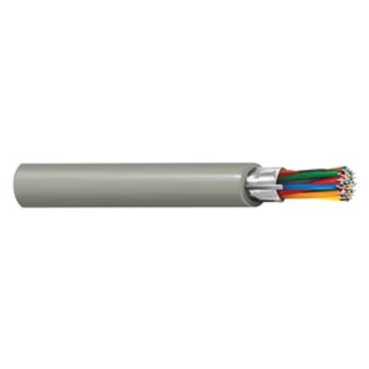 Belden 9315 0601000 | Audio Control and Instrument Cable, PVC, 30-Conductor, 15-Pair, 22 AWG Solid, 300V, Chrome, 1000 ft.