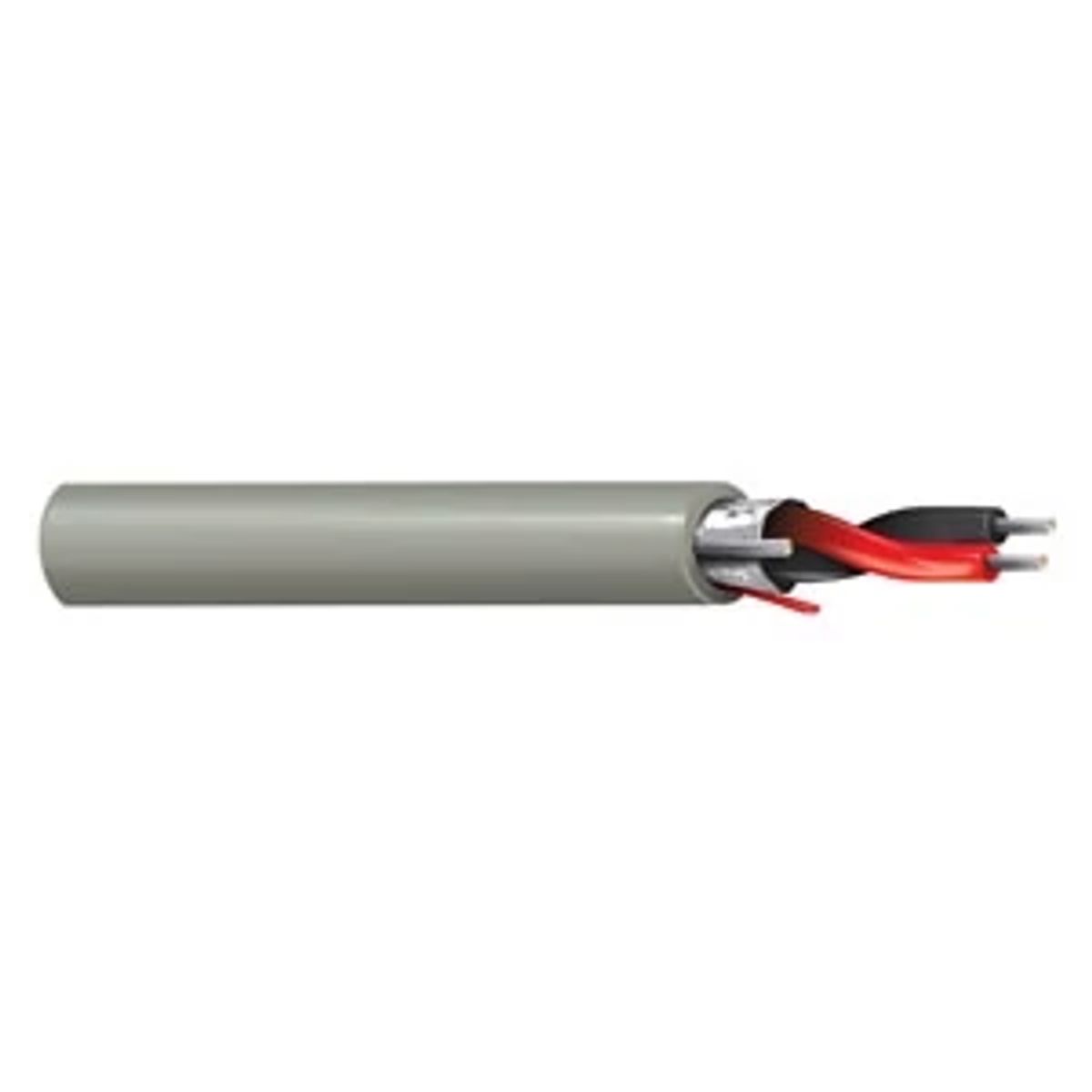 Belden 9501 060500 | 9501 Series, Multi-Conductor Cable, 2-Conductor, Polyvinyl Chloride Insulation, 24 AWG, Tinned Copper, Chrome, 500 ft.
