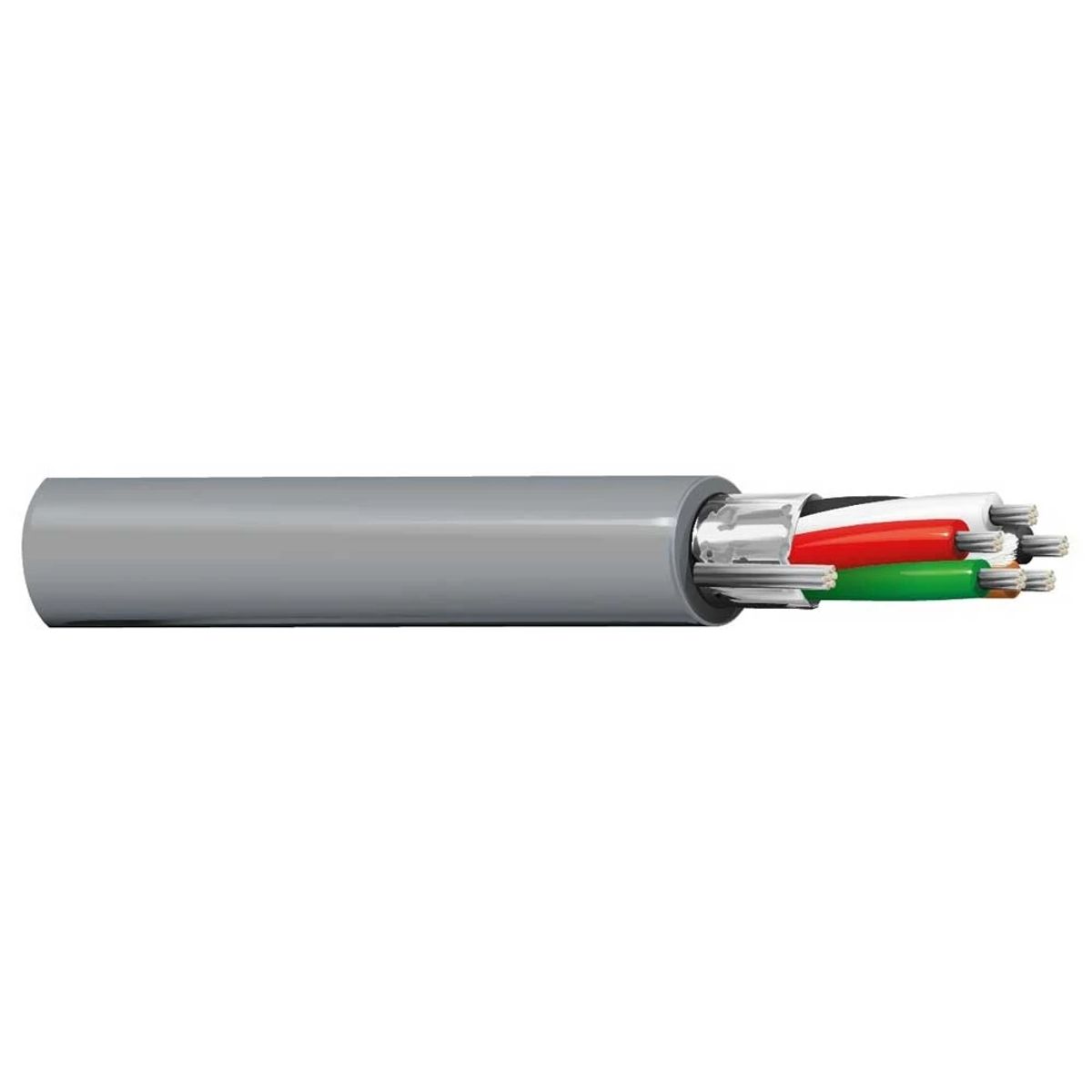 Belden 9535 0601000 | 9535 Series, Multi-Conductor Cable, 5-Conductor, Polyvinyl Chloride Insulation, 24 AWG, Tinned Copper, Chrome, 1000 ft.