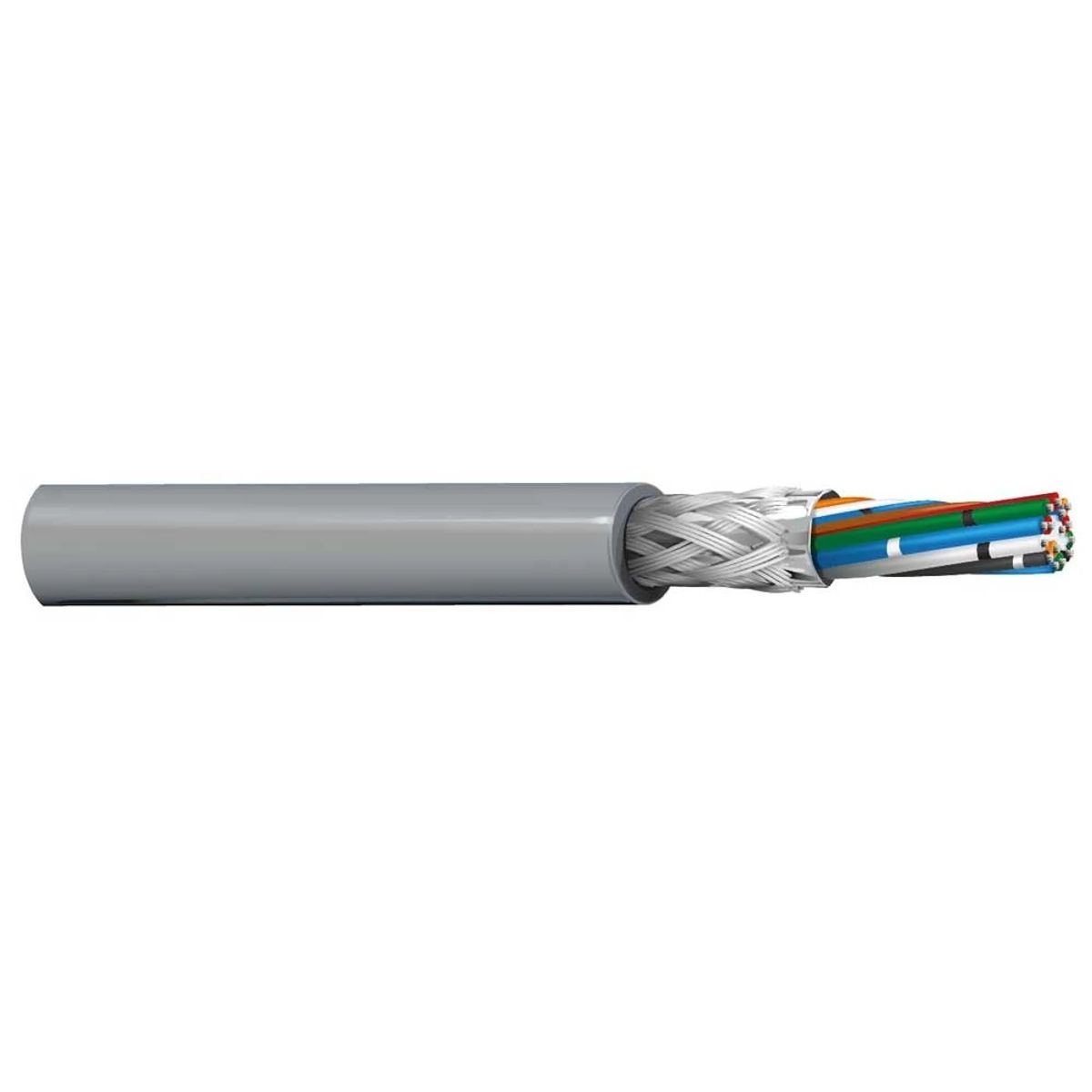 Belden 9947 0601000 | 9947 Series, Computer Cable, 15-Conductor, 22 AWG, Tinned Copper, PVC Jacket, Chrome, 1000 ft.