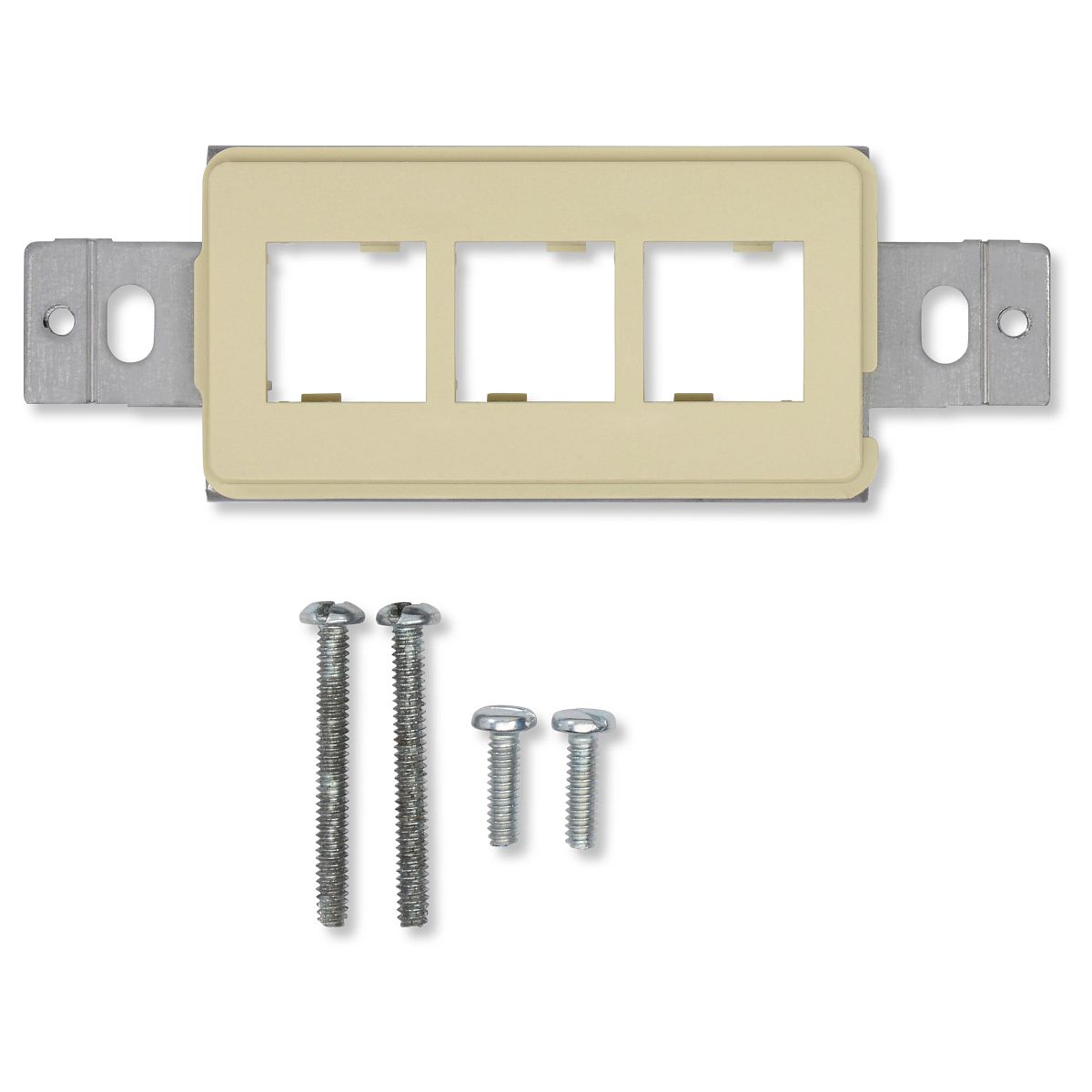 Belden A0409651 | MDVO Deco Adapter, Plastic, 3-Ports, 1-Gang, FlushMount, Grey, 104.1 H x 36.3 W x 14.4 D mm