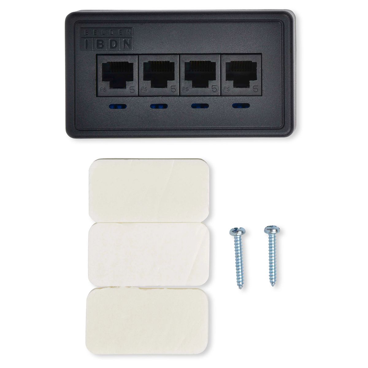 Belden AX100395 | Outlet Box, FlushMount, 2 Port, Almond, Modular Jack