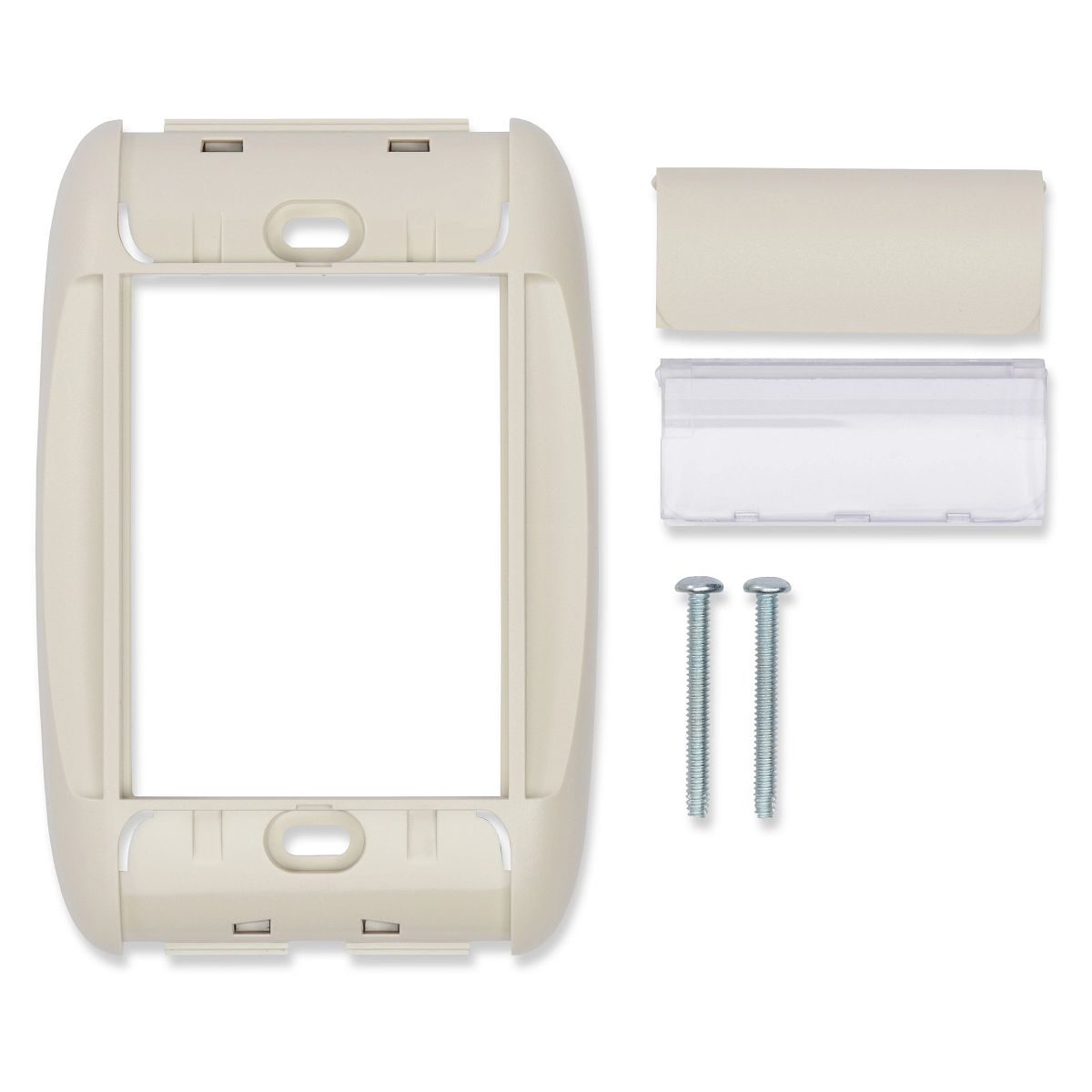 Belden AX101746 | Faceplate, Plastic, FlushMount, 6 Port, Almond, 1 per Package, 4.5 x 3.05 x 0.455 in., One Gang Bracket