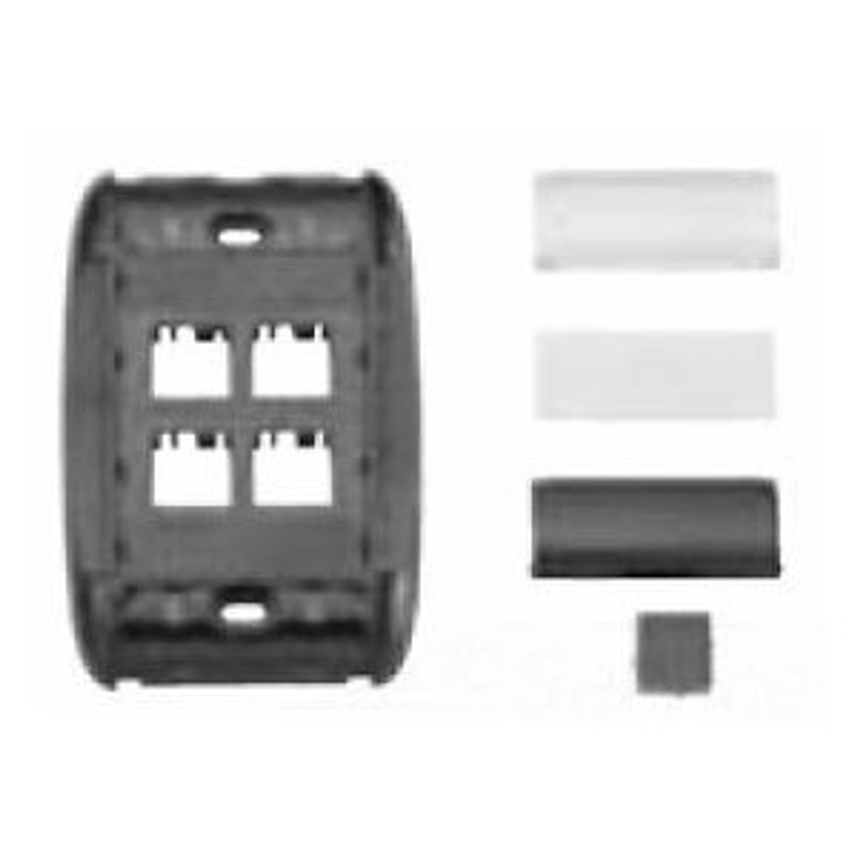Belden AX101784 | Media FLEX Faceplate Kit, MDVO-Style, FlushMount, Electrical White