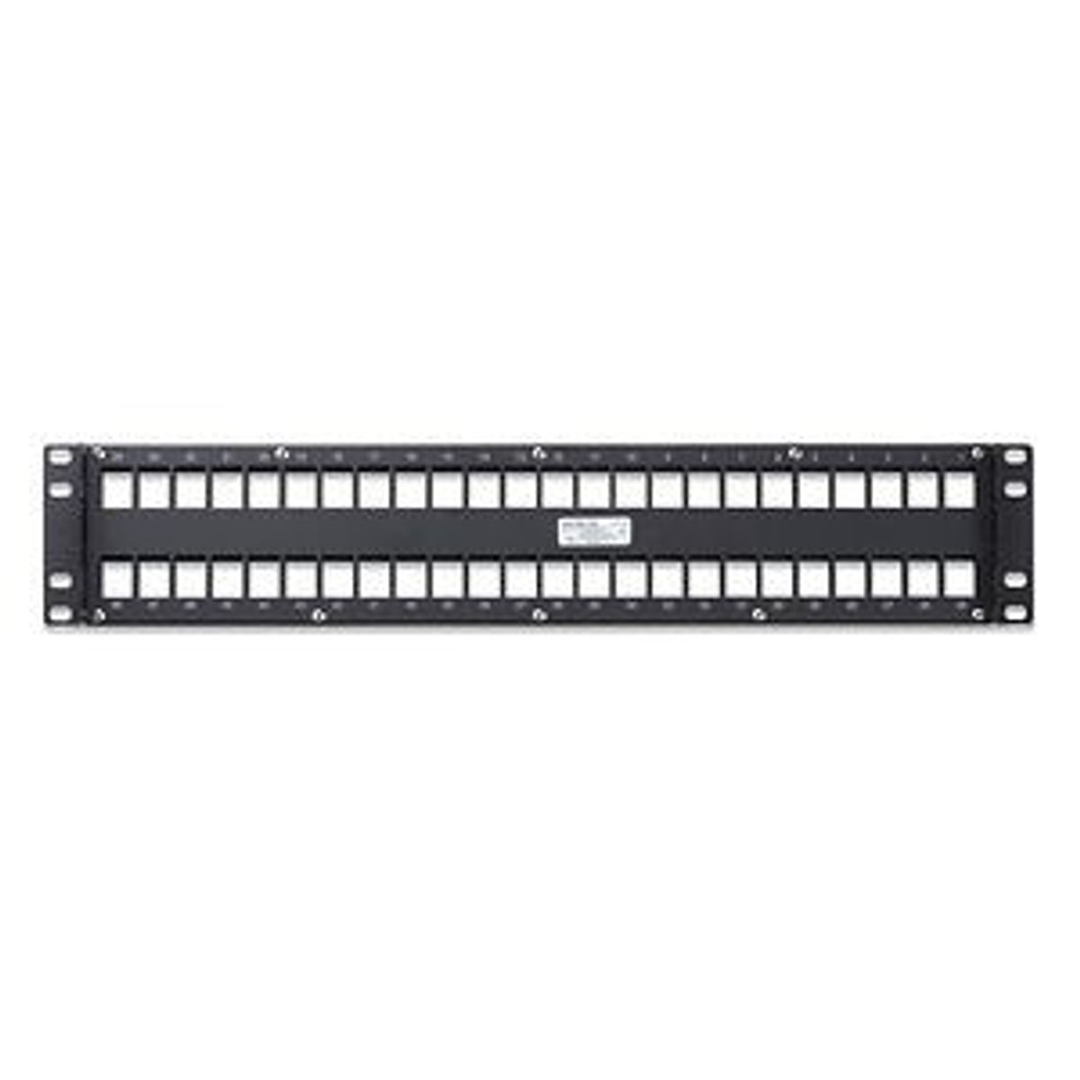 Belden AX103115 | Key Connect Empty Modular Patch Panel, 48-Port, 2 RU, Black