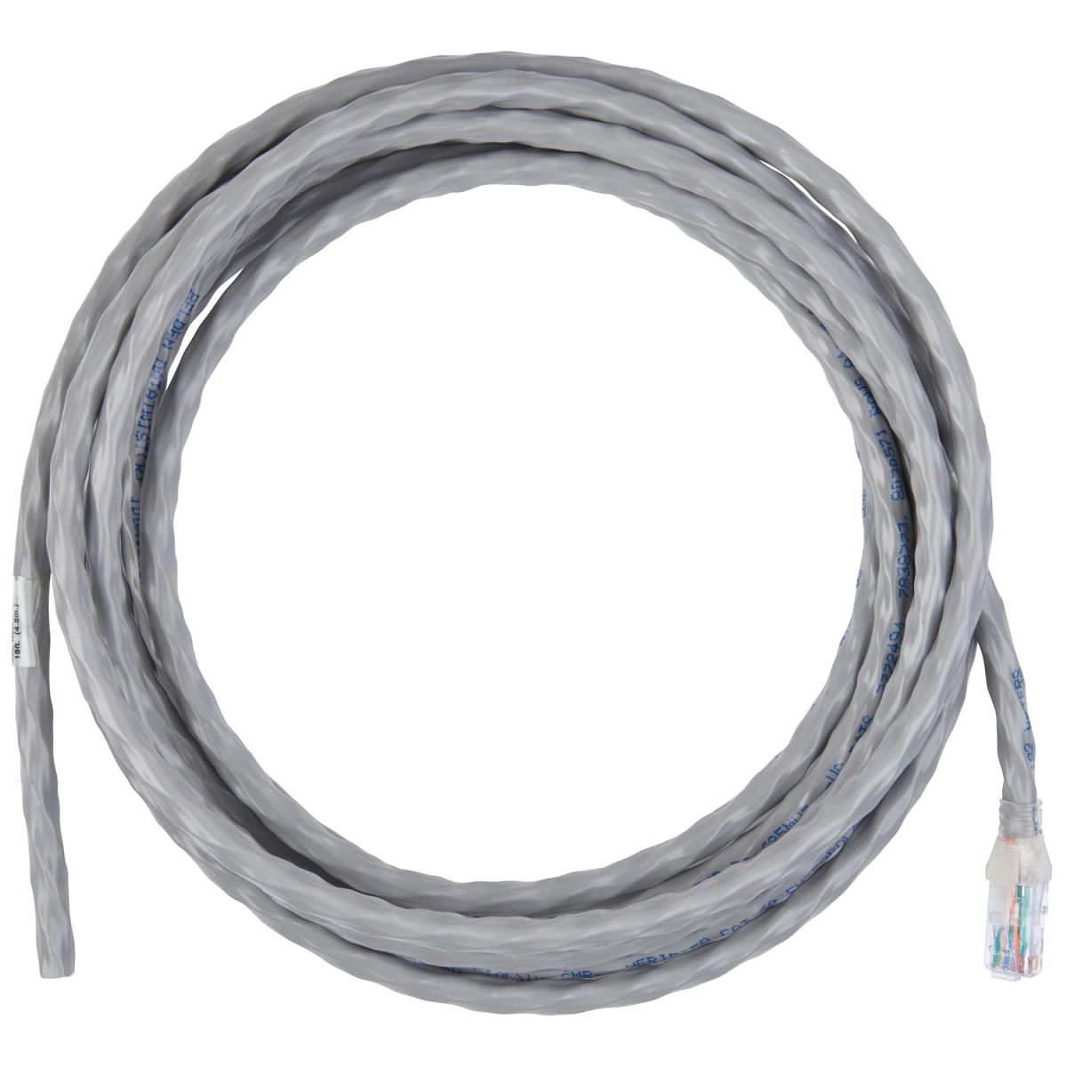 Belden CA31306015 | Cat 6A, PVC 24 AWG UTP, Non-Bonded, 4-Pair, Riser, Pigtail 15 ft., Blue
