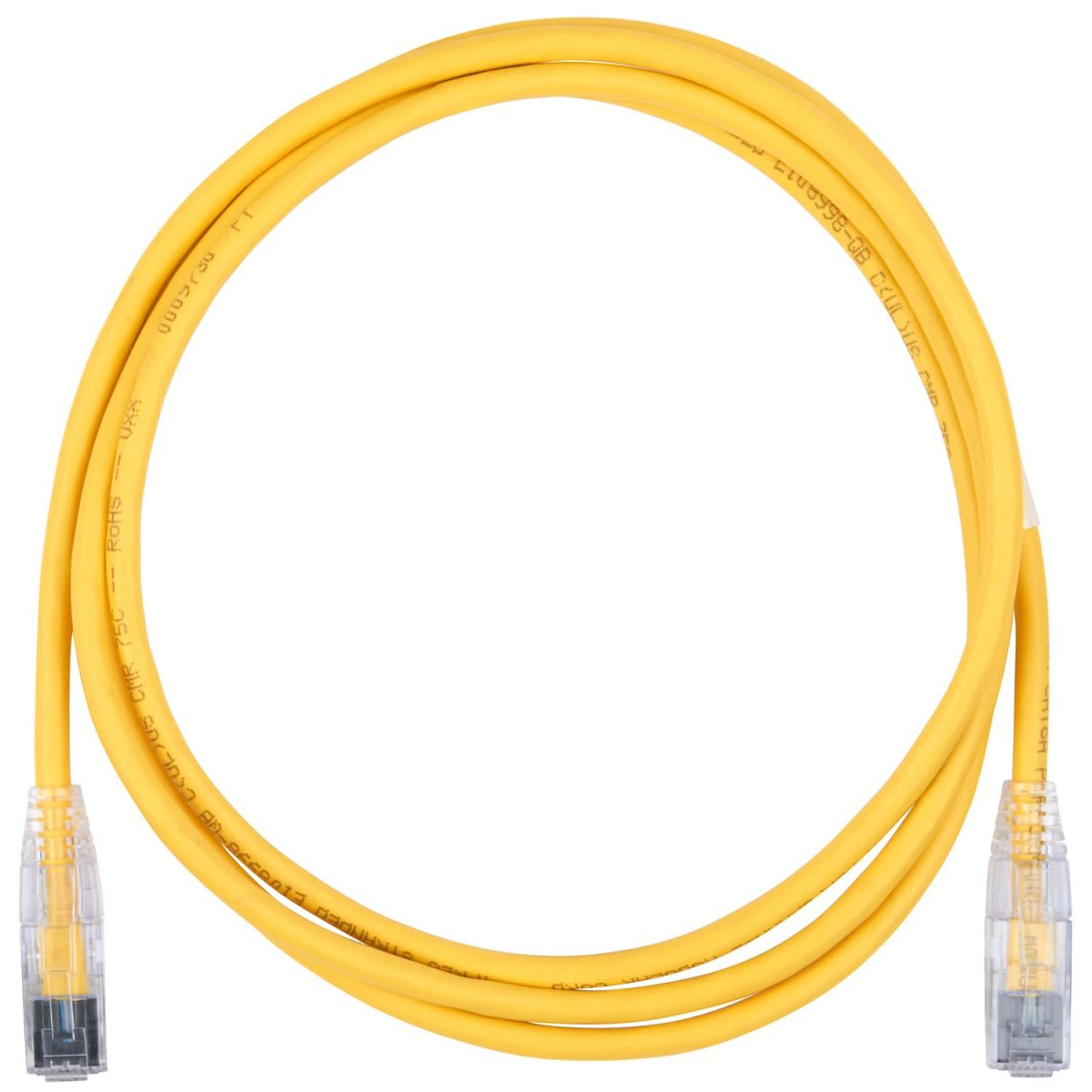 Belden CAD1104005 | Patch Cord, PVC, Yellow, Cat 6A, 5 Ft. L, Non-Shielded, RJ-45