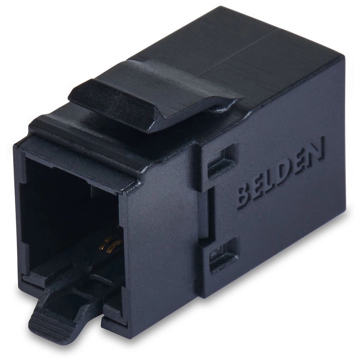 Belden RVACPKUBK-B24 | Coupler, Lexan, Black, Indoor, 1.500A, 2.5 µ?, 0.868 H x 0.634 W x 1.433 D