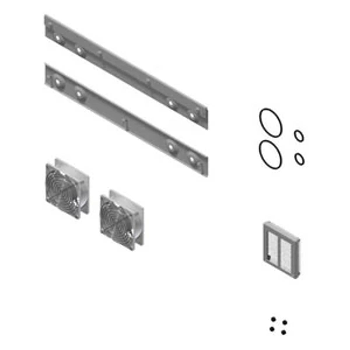 Belden XHWFANKIT115V | Fan Kit, Black, 2 x 4 in.