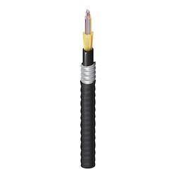 Belden ENT FDSD024A9 | 24-f Fx Indoor/outdoor Tb Cbl, Os2 Ofcp Alum. Interlock Armor, Black Jacket