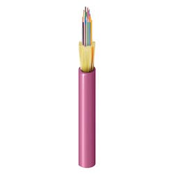 Belden FI4D024P9 | 24-Fiber OM4 TB Plenum Fiber Cable, Non-Unitized, 3.0/1.2 dB/km, 1500/500 MHz·km, 10Gbps 300m, Erika Violet