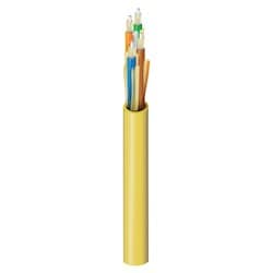 Belden ENT FISB004PB | 4-f Fx Indoor Breakout Cable, Os2 Ofnp 2.0mm Yellow Jacket