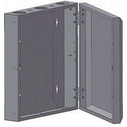 Belden ENT XWM-2406-SD-2 | Wall Mount Enclosure, 21.25 X 6 (wxd), 24 (12ru) Frame Height, Solid Door With Lock, Steel, Beige