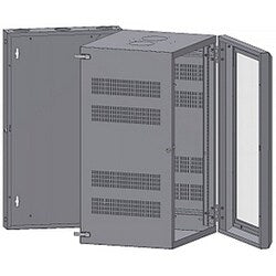 Belden ENT XWM-3624-GD-2 | Wall Mount Enclosure, 21.25 X 24 (wxd), 36 (18ru) Frame Height, Glass Door With Lock, Steel, Beige