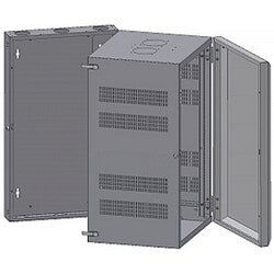 Belden ENT XWM-3624-SD-2 | Wall Mount Enclosure, 21.25 X 24 (wxd), 36 (18ru) Frame Height, Solid Door With Lock, Steel, Beige