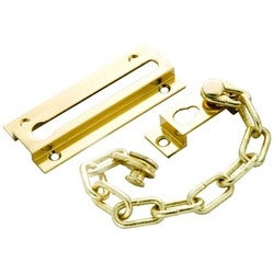 Belwith Products Llc 1860 | Door Guard, Steel Chain, Polished Solid Brass