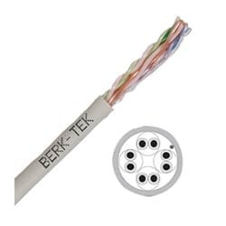 Berk-Tek 10170932 | 24-4P Utp-Cmr Sol Bc Pvc/Fepvc, Lanmark-6 Min Compliant Cat6, Black Box Rohs