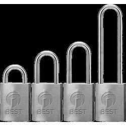 Best Access Solutions 41B-7-82-T-LC | Padlock, Interchangeable Core, Key Retained, 7-Pin Housing, 3/8" Diameter, 4" Shackle Height, Stainless Steel