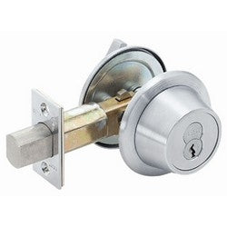 Best Access Solutions 8T-2-7-K-STK-626 | Cylinder Deadbolt, Tubular, Standard, 7-Pin Housing, Turnknob Function, 2-3/8" Backset, Stainless Steel, Satin Chromium