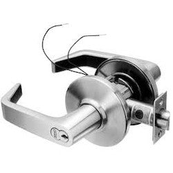 Best Access Solutions 9KW-3-7-DEU-15-D-S3-626 | Electrified Lock, Electrically Unlocked, Contour/Angle Return, 7-Pin, 24 Volt DC, 3-1/2" Convex Trim, 4-7/8" ANSI Strike, Satin Chrome
