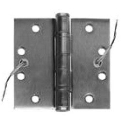 Best Access Solutions CEFBB179-54 4.5X4.5 US10A | Electric Hinge, Standard Weight, 5-Knuckle, 4-Wire, 4-1/2" Length x 4-1/2" Width x 0.134" Thickness, 28 AWG, Steel, Oxidized Relieved Clear Coated Satin Bronze