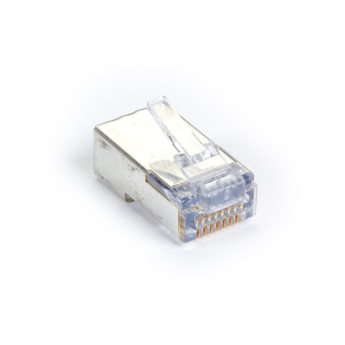 Black Box Network Services C5EEZSP-100PAK | Cat5e EZ RJ45 Plug Connector, Shielded, 100-Pack