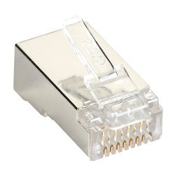 Black Box Network Services C6-MP-S-50PAK | CAT6 Modular Plug for Round Solid/Stranded Cable - Shielded