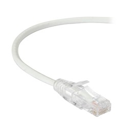 Black Box Network Services C6APC28-WH-10 | CAT6A 500-MHz Snagless Stranded Ethernet Patch Cable, White, 10-ft.