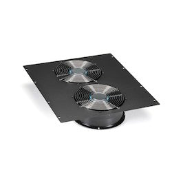 Black Box Network Services ECTOP2F10220 | Dual 10" Fan Top Panel for Elite Cabinets, 220 VAC