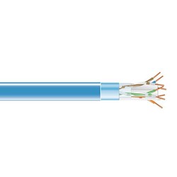 Black Box Network Services EVNSL0601A-1000 | CAT6 400-MHz Solid Ethernet Bulk Cable - Shielded, Blue, 1000-ft. Spool