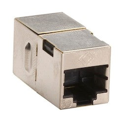 Black Box Network Services FM508-R2 | CAT5e Shielded Straight-Pin Coupler - Silver